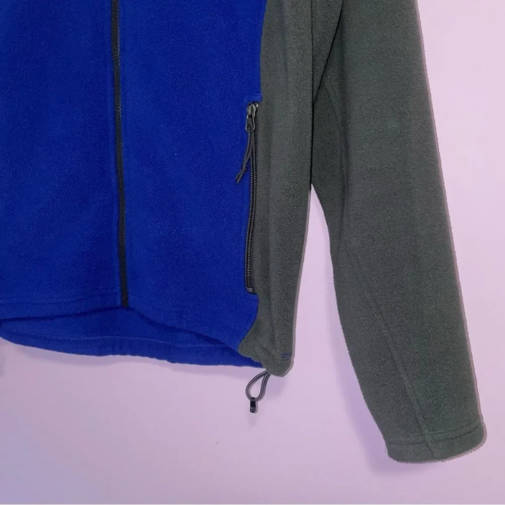 The North Face Mens S Blue and Gray Fleece Jacket